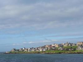 staden lerwick och shetlandsöarna foto