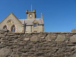 lerwick city och shetlandsön foto