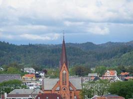 haugesund city i norge foto