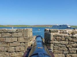 lerwick stad på shetlandsön foto