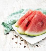 skivor vattenmelon foto