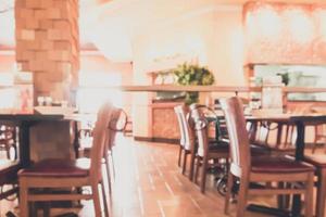 abstrakt oskärpa restaurang interiör bakgrund foto