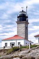 beavertail fyr conacicut island jamestown, rhode island foto