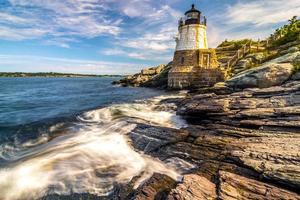 castle hill fyr i newport rhode island foto