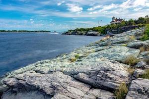 castle hill fyr i newport rhode island foto