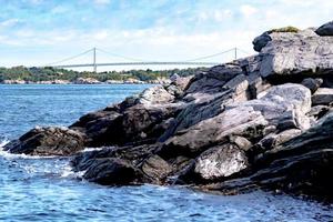 castle hill fyr i newport rhode island foto