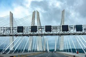 tappan zee bridge på hudson river foto