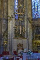 barcelona katedral interiör, Katalonien, Spanien foto