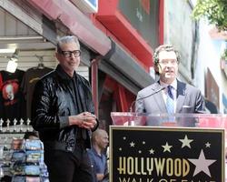 los angeles - 14 juni jeff goldblum, norm eisen vid ceremonin för att hedra jeff goldblum med en stjärna på Hollywood Walk of fame den 14 juni 2018 i los angeles, ca. foto