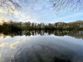 utsikt över hanmer mere i norra wales foto