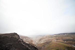 vulkaniskt landskap - landmannalaugar, Island foto