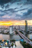 landskap av Chaophraya River, Bangkok