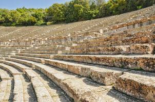 forntida epidaurus teater, Peloponnesos, Grekland foto