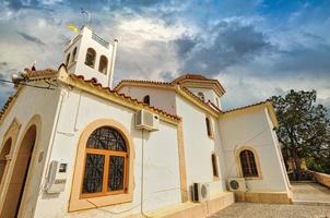 taxiarchis kyrka i Egina, Grekland foto