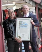 los angeles - 14 juni jeff goldblum, mitch ofarrell vid ceremonin för att hedra jeff goldblum med en stjärna på Hollywood Walk of fame den 14 juni 2018 i los angeles, ca. foto