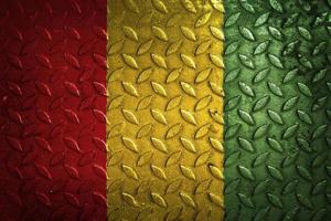 Guinea flagga metall textur statistik foto