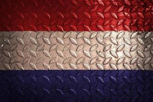 nederländska flaggan metall textur statistik foto