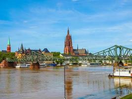 hdr järnbro i frankfurt foto