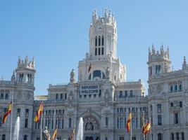 staden madrid i spanien foto