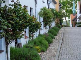 maasholm vid floden schlei i tyskland foto