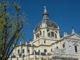 staden madrid i spanien foto