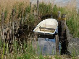 maasholm vid floden schlei i tyskland foto