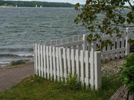 maasholm vid floden schlei i tyskland foto