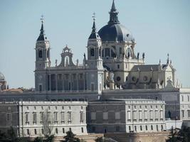 staden madrid i spanien foto