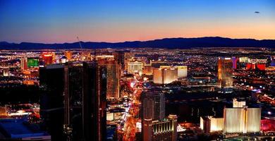 las vegas city skyline panorama foto