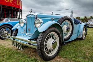 Goodwood, West Sussex, Storbritannien, 2012. Wolsley Hornet på en parkeringsplats vid Goodwood foto