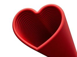 hjärta linjär ikon hjärtan abstrakt 3d illustration foto