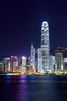 Hong Kong stad på natten