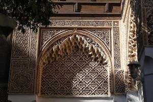 Bahia palace i Marrakech, Marocko foto