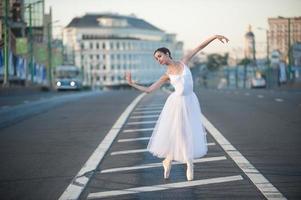 ballerina i centrum av Moskva foto