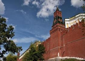 Ryssland, Moskva: rampart med kremlens torn.