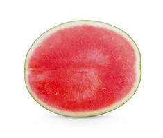 skivad vattenmelon isolerad på vit bakgrund foto