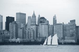 new york city manhattan svart och vitt foto