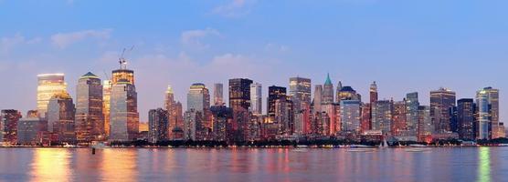 New York City manhattan centrum horisont foto