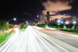 chicago på natten foto