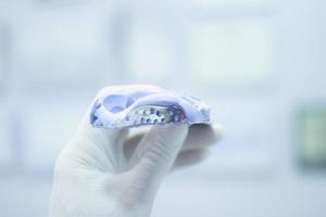 tandformar tandläkare lera tänder gel gummi plattan gjutna foto