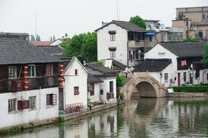 zhujiajiao stad i shanghai foto