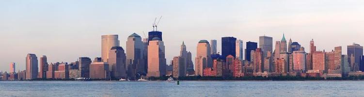 New York City manhattan centrum horisont foto