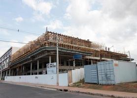 brasilien, brasilien 13 juni 2022 konstruktion av nya kommersiella och flerfamiljshus i 511 blocket i nordvästra brasilien foto