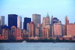 New York City manhattan centrum horisont foto