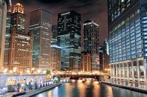 chicago river walk foto