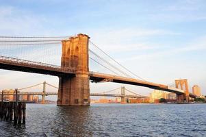 new york city manhattan brooklyn bridge foto