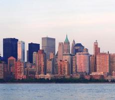 New York City manhattan centrum horisont foto