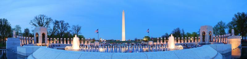 washington monument panorama, washington dc. foto