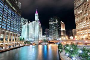 chicago river walk foto