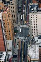 New York City Manhattan Street Flygfoto foto